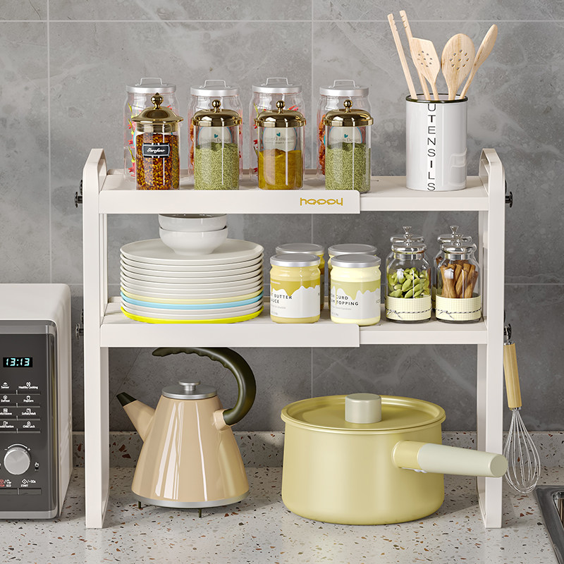 厨房置物架台面隔板橱柜分层柜内可伸缩收纳架子调料桌面单层锅架,厨房/烹饪用具,厨房置物架/置物柜/角架,淘宝优惠券,粉丝福利购,淘宝优惠卷