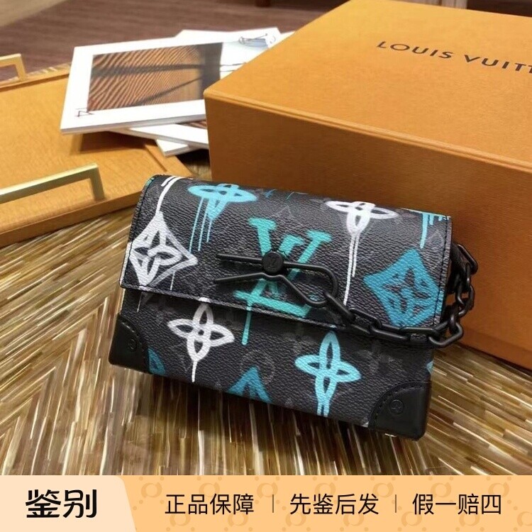 LV路易威登 steamer涂鸦印花盒子包女单肩斜挎包