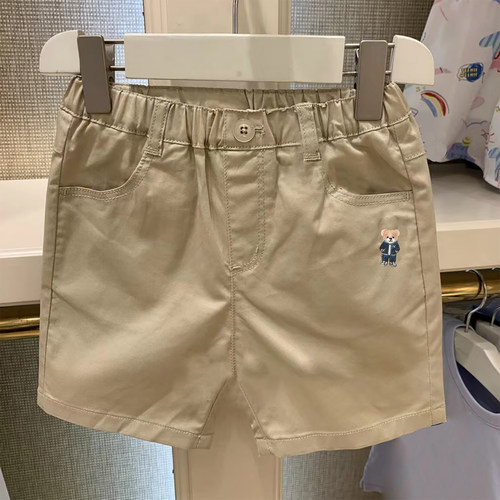 chris童装2026夏季新款男童休闲梭织棉短裤婴童款宝宝百搭裤子潮