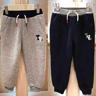 儿童裤 chris童装 中大童休闲百搭长裤 男童加厚加绒运动裤 25秋冬款