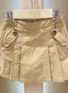 chris童装2026夏季新款女童棉百褶梭织半裙儿童公主裙休闲裙子