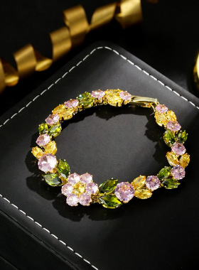 夏季百搭高级感彩锆手链时尚手链