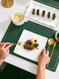 西餐餐具全套牛排盘餐盘家用刀叉盘子套装仪式感情侣吃牛扒西餐盘