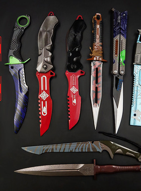 暗区突围游戏周边瑞兔折刀折叠刀合金模型兵器玩具阿贾克斯未开刃