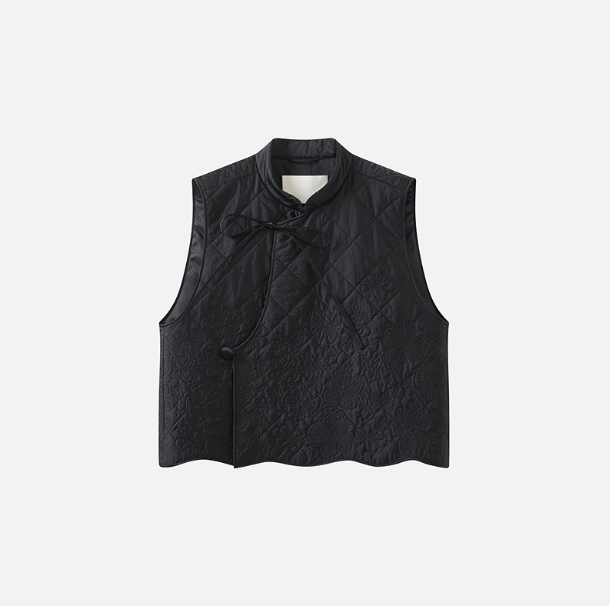 衣播商场同款2026春季新款新中式提花小立领马甲背心BDT1MD1314