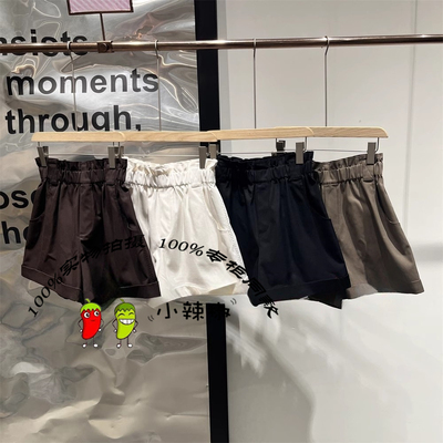 播女商场同款2025夏季新款高腰直筒型热裤短裤BDS2KD2450夏日序章