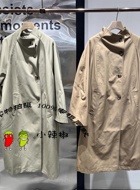 播女2025春季新款高级英伦风宽松外套长款风衣BDS1FD1539春风微醺