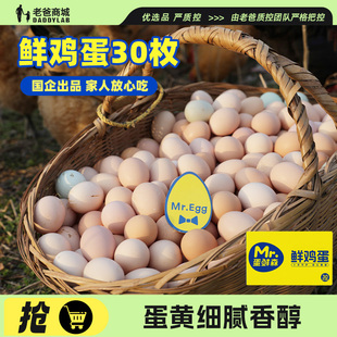 鲜鸡蛋 老爸评测新鲜鸡蛋礼盒新鲜正宗30枚整箱盒装