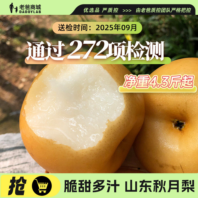 老爸评测正宗秋月梨山东莱西雪梨子当季水果现摘脆甜多汁整箱包邮,水产肉类/新鲜蔬果/熟食,梨,淘宝优惠券,粉丝福利购,淘宝优惠卷