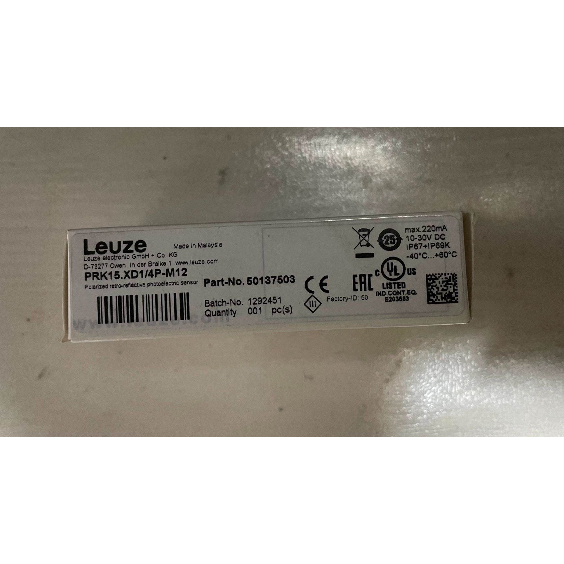 【议价】50137503 全新劳易测光电开关 PRK15.XD1/4