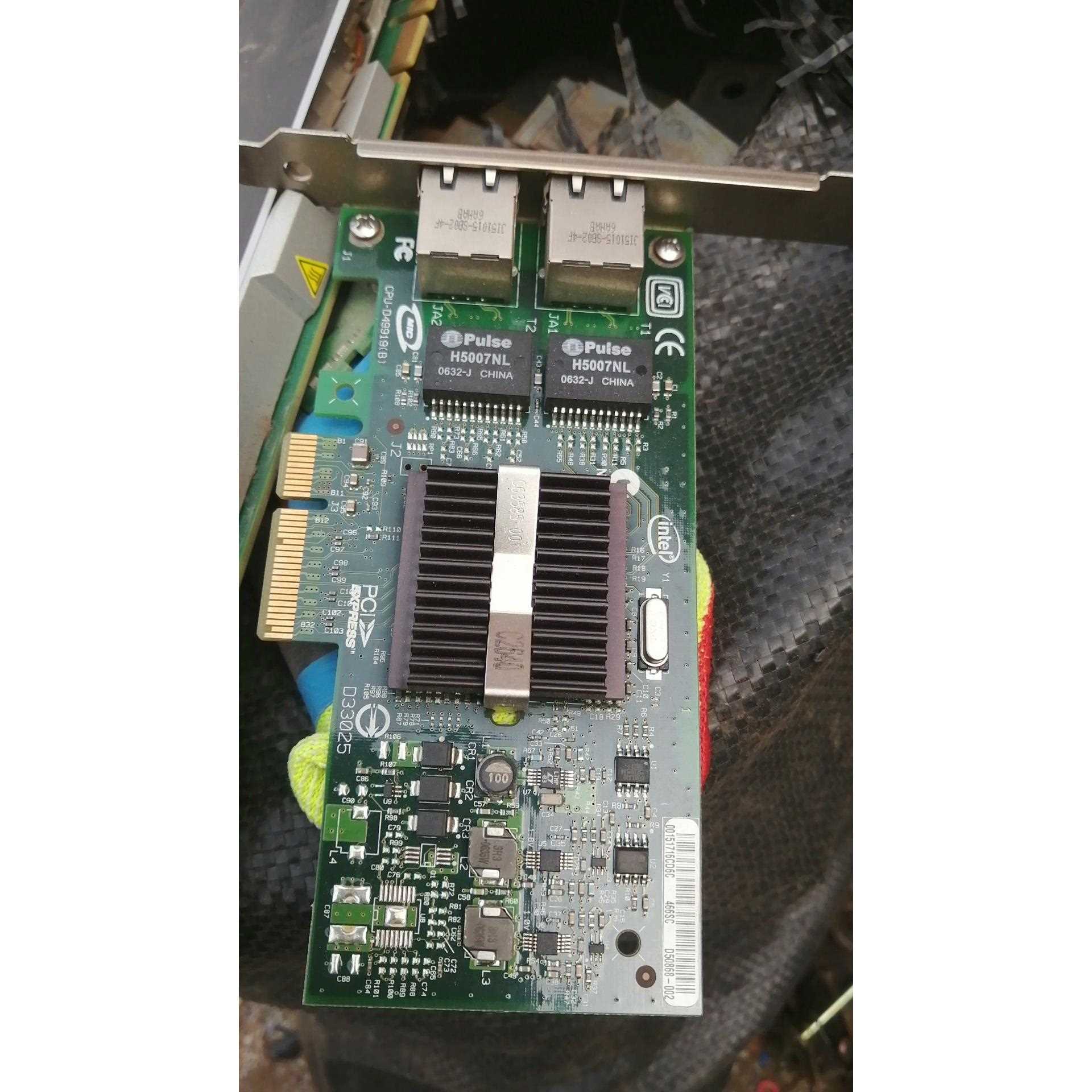 【议价】拆机Intel英特尔双网口网卡，拆机实物拍摄， 双口千兆网