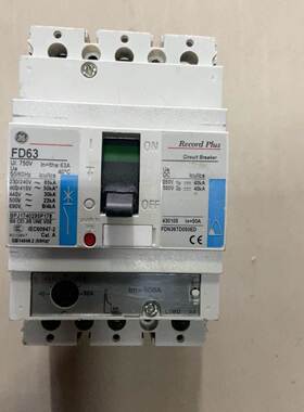 【议价】原装美国通用GE塑壳断路器FD63 3P 63A，拆机