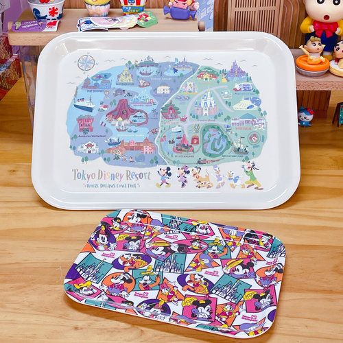 东迪卡通米奇和朋友们密胺仿陶瓷  餐盘托盘点心盘