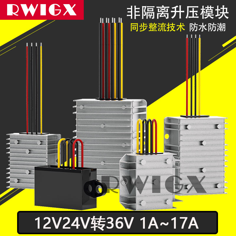 RwiGX12V24V转36V直流车载转换器