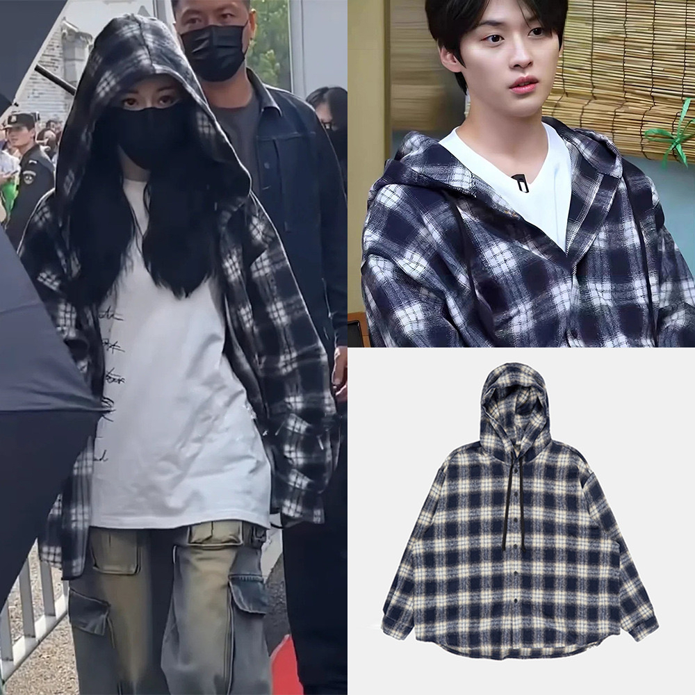 现 2025春季新款韩国设计师gar*ents迪丽热巴李旻浩同款衬衫