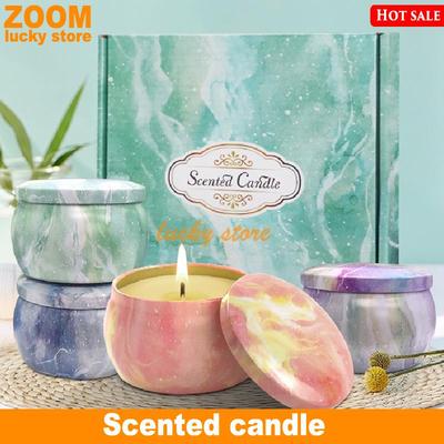 4pcs Soy wax Scented candles set Aromatherapy Essential Oil