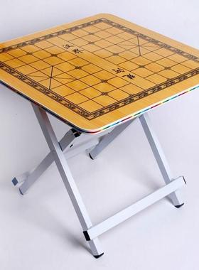棋盘桌折叠象棋桌两用小方饭餐桌学生写字桌Folding Writing Desk