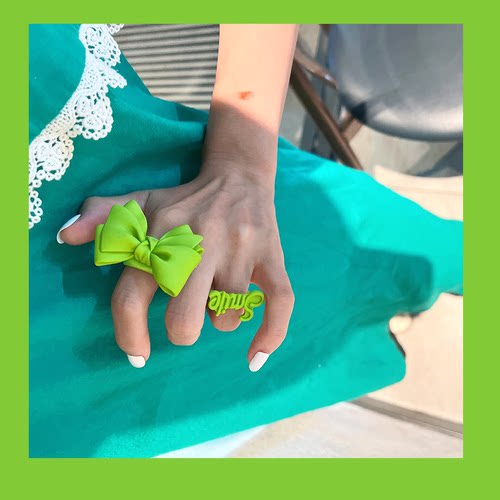 绿森林女亚克力日韩夸张