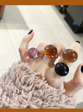 其他女树脂日韩咖戒指