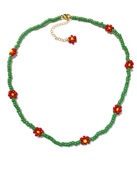 green春夏小花手工短花卉短项链