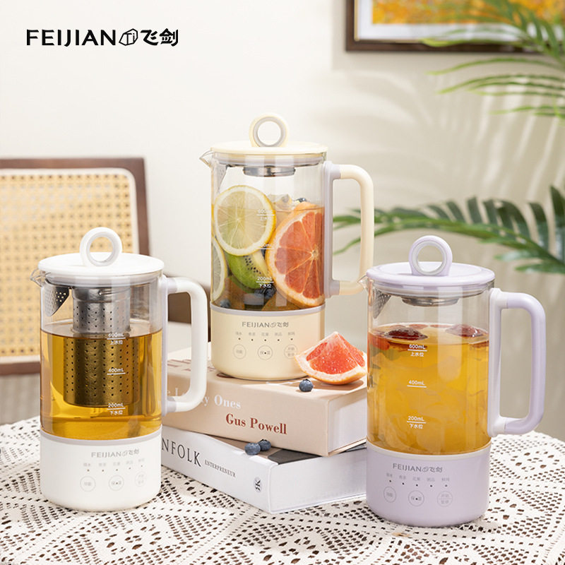飞剑纯钛迷你壶办公室小型煮茶器多功能家用mini养生杯烧水壶
