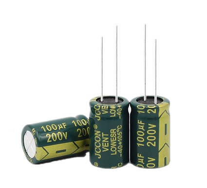 200V100UF  JCCON绿金 高频低阻电源适配器电解电容器 13*21MM