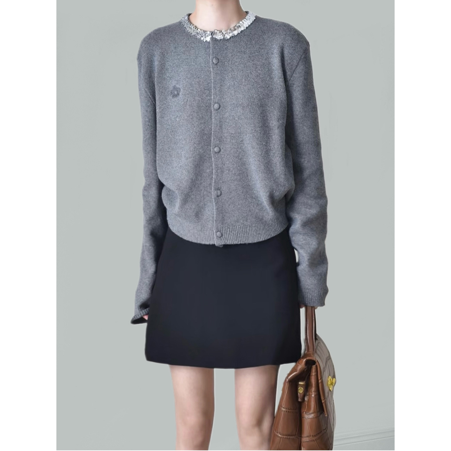 秋冬季高级感法式气质套装