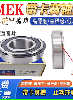 IMEK进口带止动环卡簧槽轴承6206 6207 6208 6209 6210 6211 N NR
