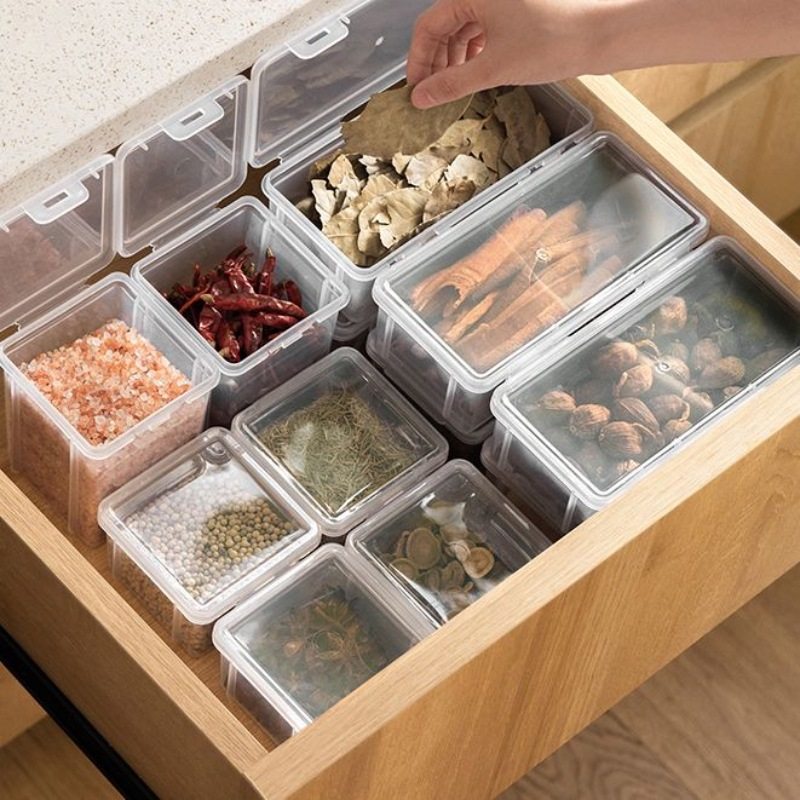 香料收纳盒厨房抽屉调料盒密封调味罐花椒大料干料套装,厨房/烹饪用具,调味瓶罐/调料研磨器,淘宝优惠券,粉丝福利购,淘宝优惠卷