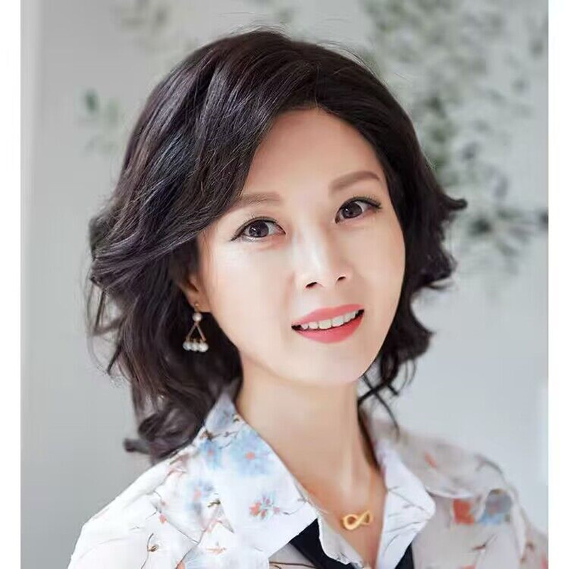假发女中长卷发真人发丝自然