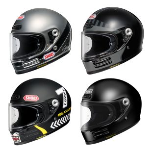 日本进口SHOEI GLAMSTER复古摩托车头盔复古美哈雷VESPA拿铁全盔