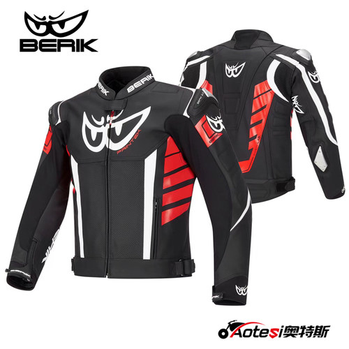 Berik摩托车骑行服大眼四季皮衣