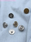 PURE TITANIUM ALLOY JEANS BUTTONS MENS AND WOMENS ADJUSTABLE BUTTON FASTENING PANTS CHANGE WAIST SIZE WAIST BUCKLE ACCESSORIES