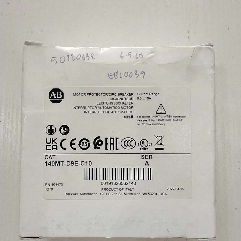 议价-AB罗克韦尔140MT-D9E-C10电机保护断路器，美国原-可维修图片
