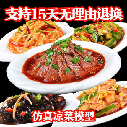 新品仿真菜品模型中餐凉拌菜炒菜食物假样菜模食品展示道具可定制