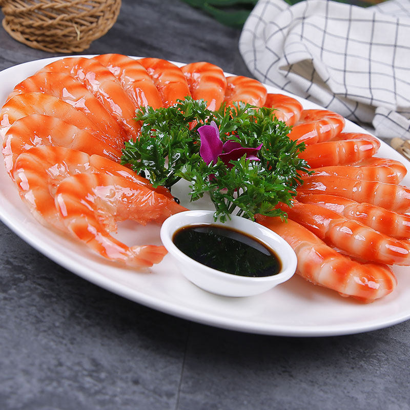 仿真菜品模型食物食品模具假菜样品海鲜白灼虾粤菜美食菜肴道具