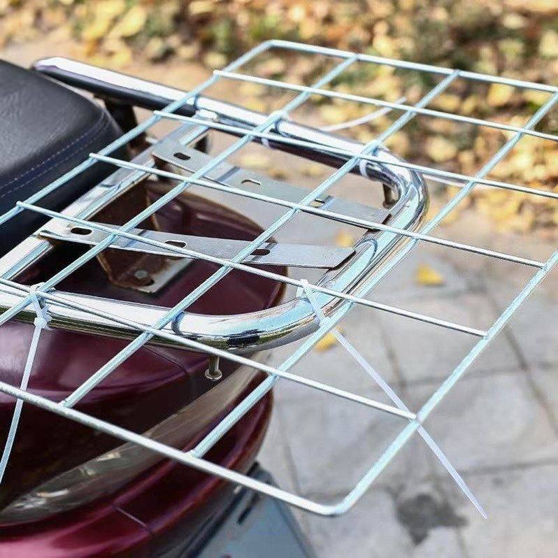 外卖置物架摩托车万能后货架电动车拉货架骑手送餐箱固定架支托架