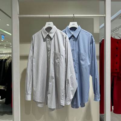 亲妈渠~现韩国TOMB*Y2025秋冬新款设计感小众长袖衬衣休闲上衣女