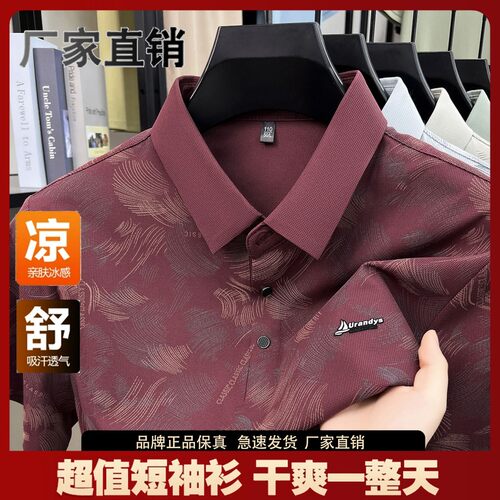 皮尔卡丹夏季冰凉男士POLO衫