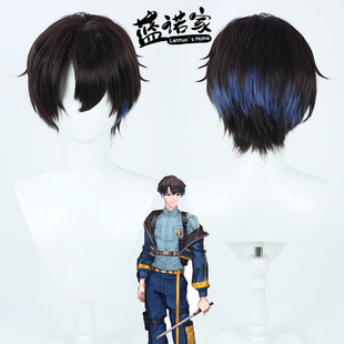 【蓝诺家】游戏Paradox Live狱LUCK犬饲忧人cos假发 层次过渡渐变