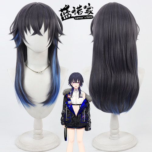 【蓝诺家】虚拟VTuber主播 一之濑丽cos假发 仿真头皮 整体挑染