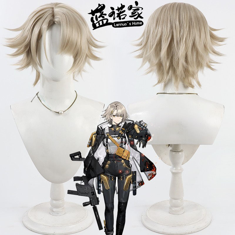 【蓝诺家】少女前线2Vector 维克托cos假发 仿真头皮整体层次反翘