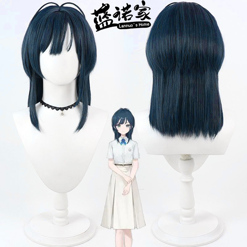 【蓝诺家】虚拟VTuber播主 白砂绫音cos假发白砂あやね 仿真头皮