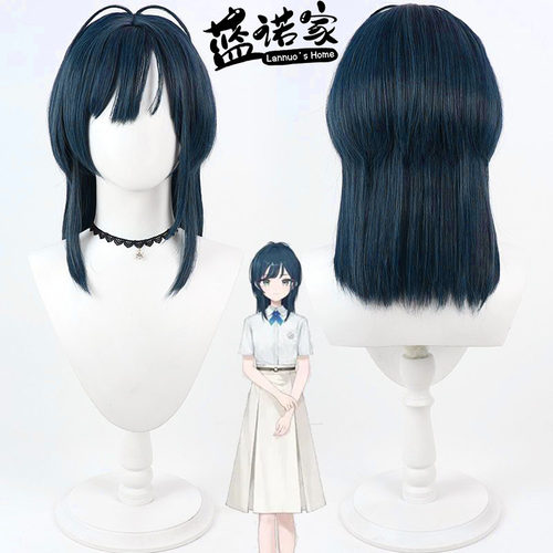 【蓝诺家】虚拟VTuber播主 白砂绫音cos假发白砂あやね 仿真头皮