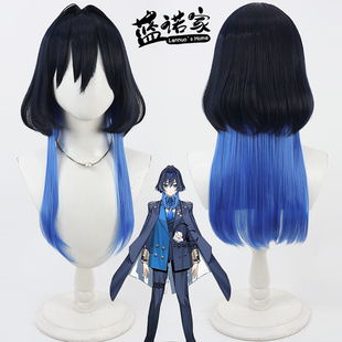 【蓝诺家】VTuber播主Ouro Kronii奥罗·克洛尼cos假发渐变水母头