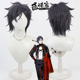 【蓝诺家】刀剑乱舞 明石国行cos假发 打毛头顶 多色混丝
