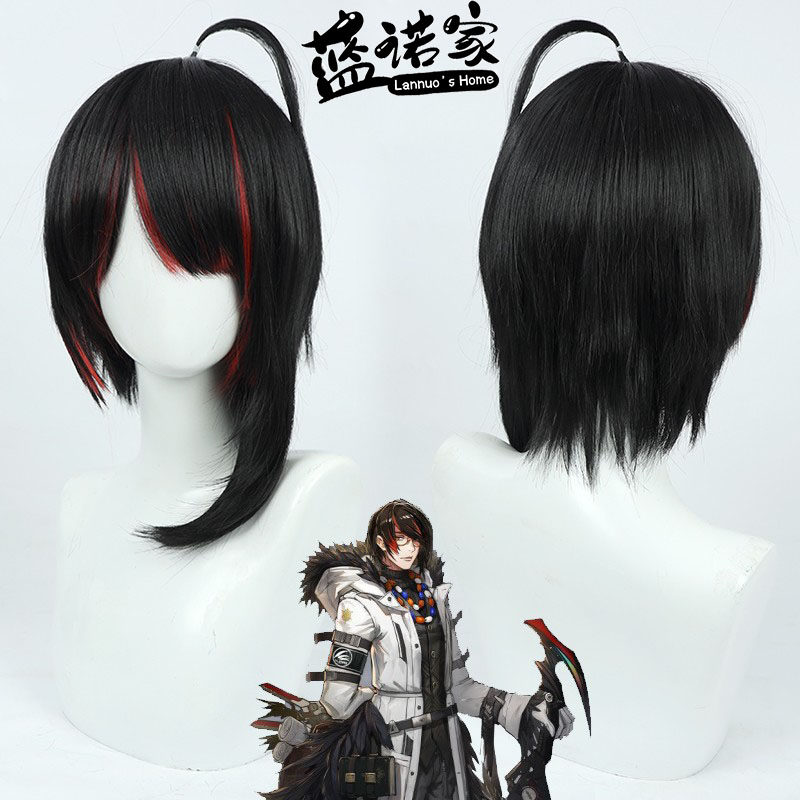 【蓝诺家】明日方舟 灵知cos假发 Gnosis 仿真头皮 红色挑染