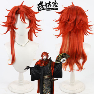 【蓝诺家】刀剑乱舞 三郎国宗cos假发 打毛发根 加长拖尾有挑染