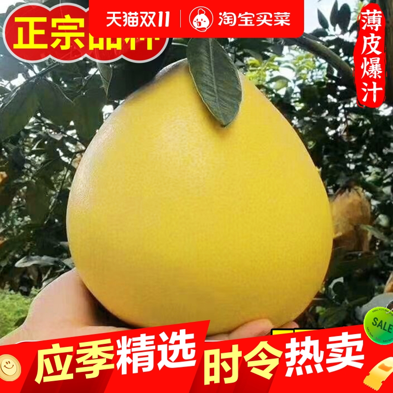 福建平和红肉蜜柚5斤礼盒当季现摘红心柚水果新鲜葡萄三红琯溪柚