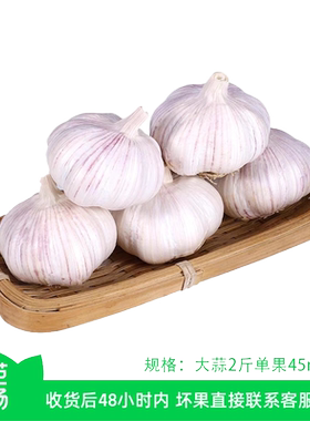 【芭芭农场兑换】紫皮大蒜2斤装单果4.5CM+